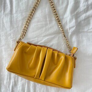 ASOS CLUTCH/SHOULDER GOLD CHAIN BAG